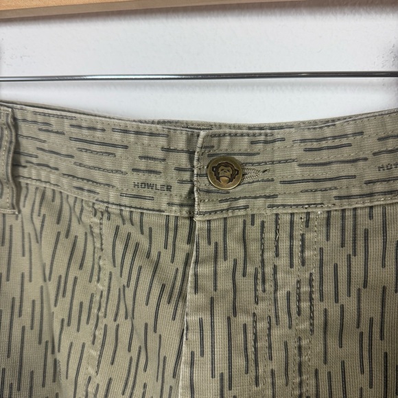 Howler Bros Men’s Clarksville Walk Shorts Olive/Black Size 33 - Picture 5 of 12